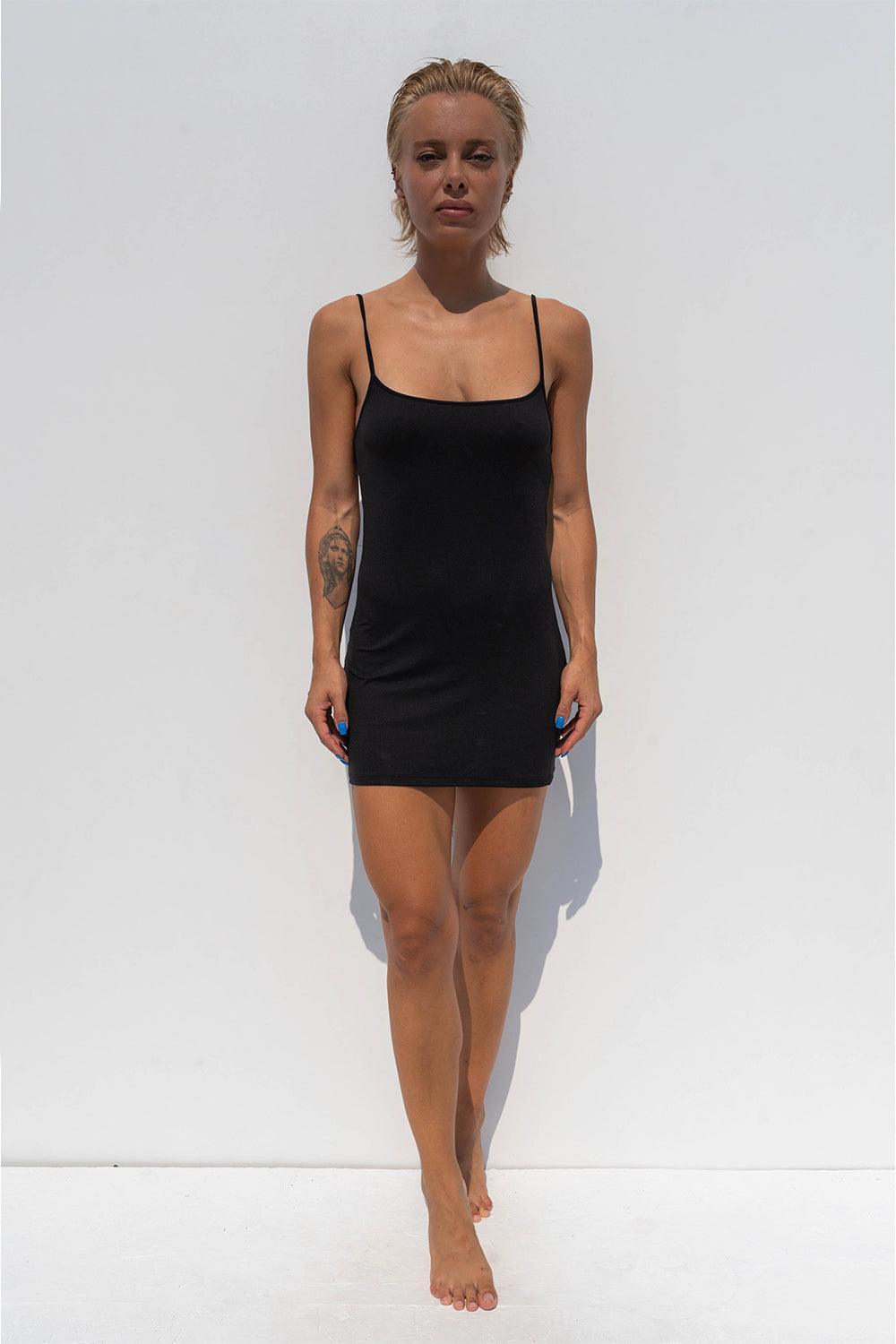 Iamlovein-Eternal Black Mini Dress-Elbise-1-Milagron.com