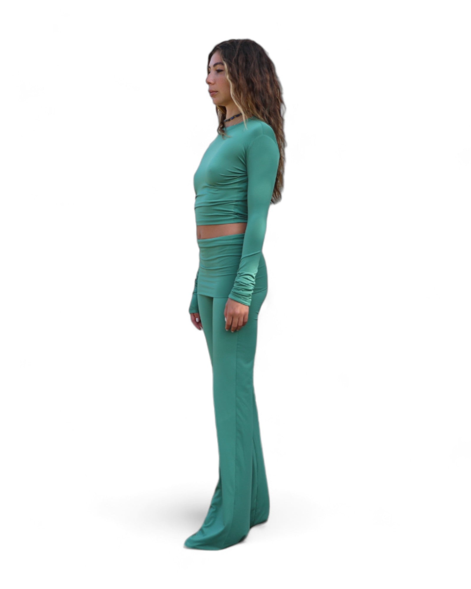 Iamlovein-Fresh Mint' Ava Long Sleeve Top-Top-3-Milagron.com
