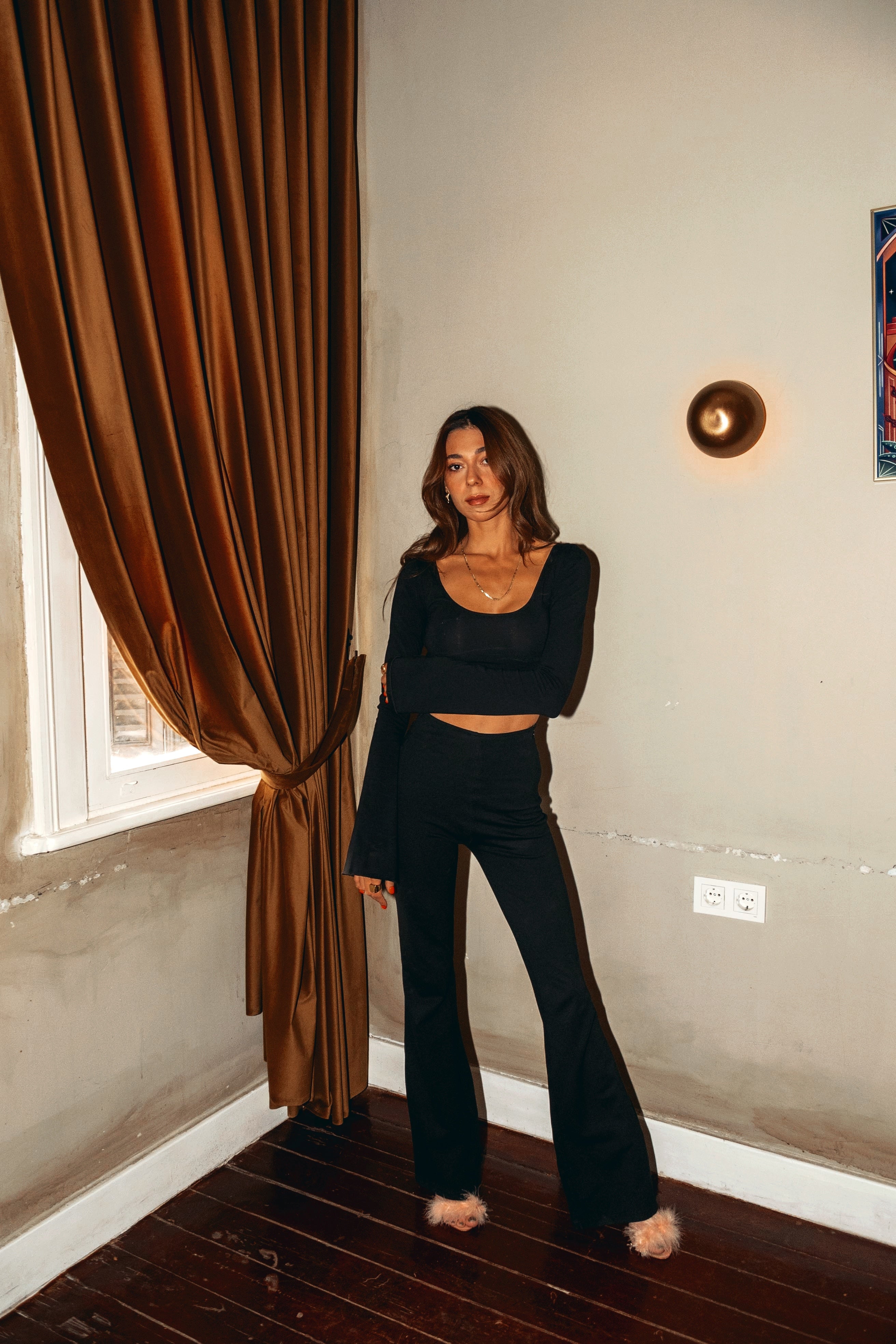 Iamlovein-Galaxy' Black Pants-Pantolon-1-Milagron.com