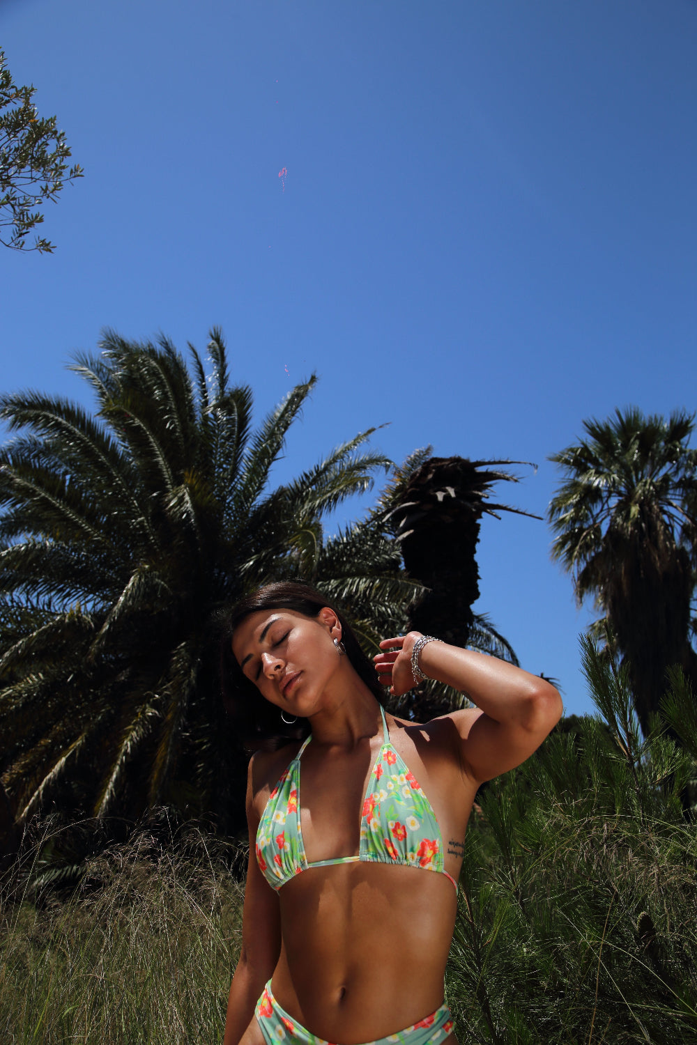 Iamlovein-Hawaii Green' Trio Bikini Top-Bikini Üstü-4-Milagron.com