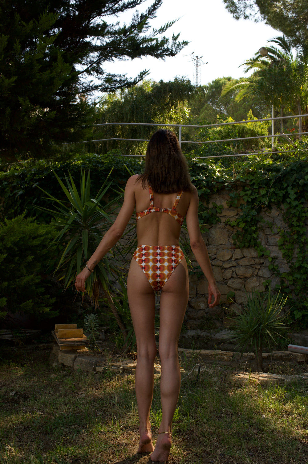 Iamlovein-Red Sky' Full Coverage Bikini Bottom-Bikini Altı-3-Milagron.com