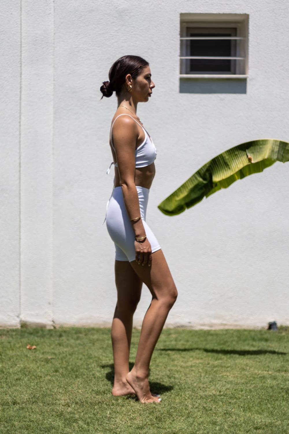 Iamlovein-White' Biker Shorts-Şort-2-Milagron.com