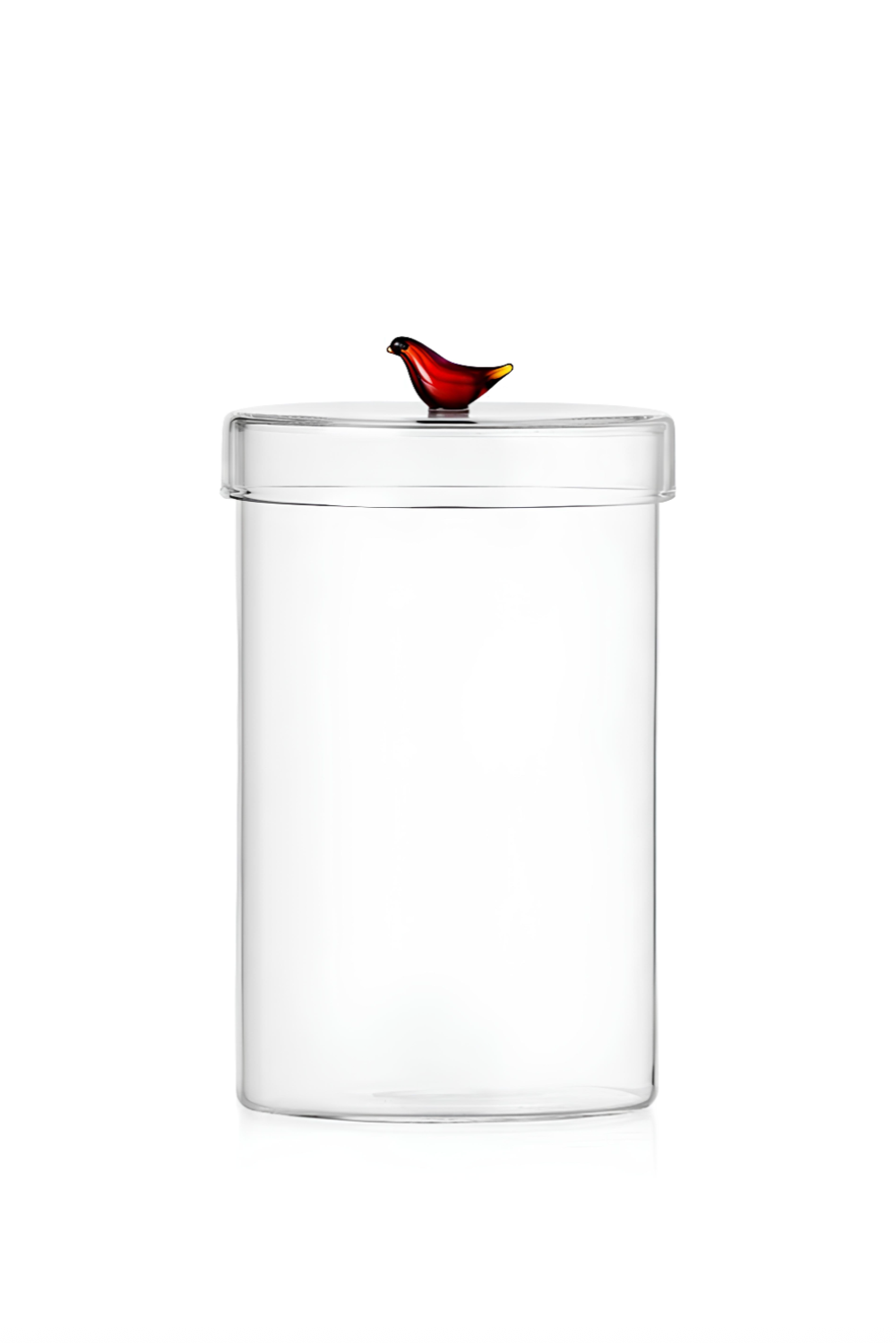 Ichendorf Milano-Birds Amber Kuş Figürlü Kapaklı Cam Saklama Kabı-Saklama Kabı-1-Milagron.com