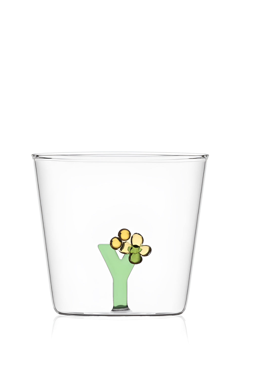 Ichendorf Milano-Bloom Alphabet Y Harf Figürlü Cam Su Bardağı-Bardak-1-Milagron.com