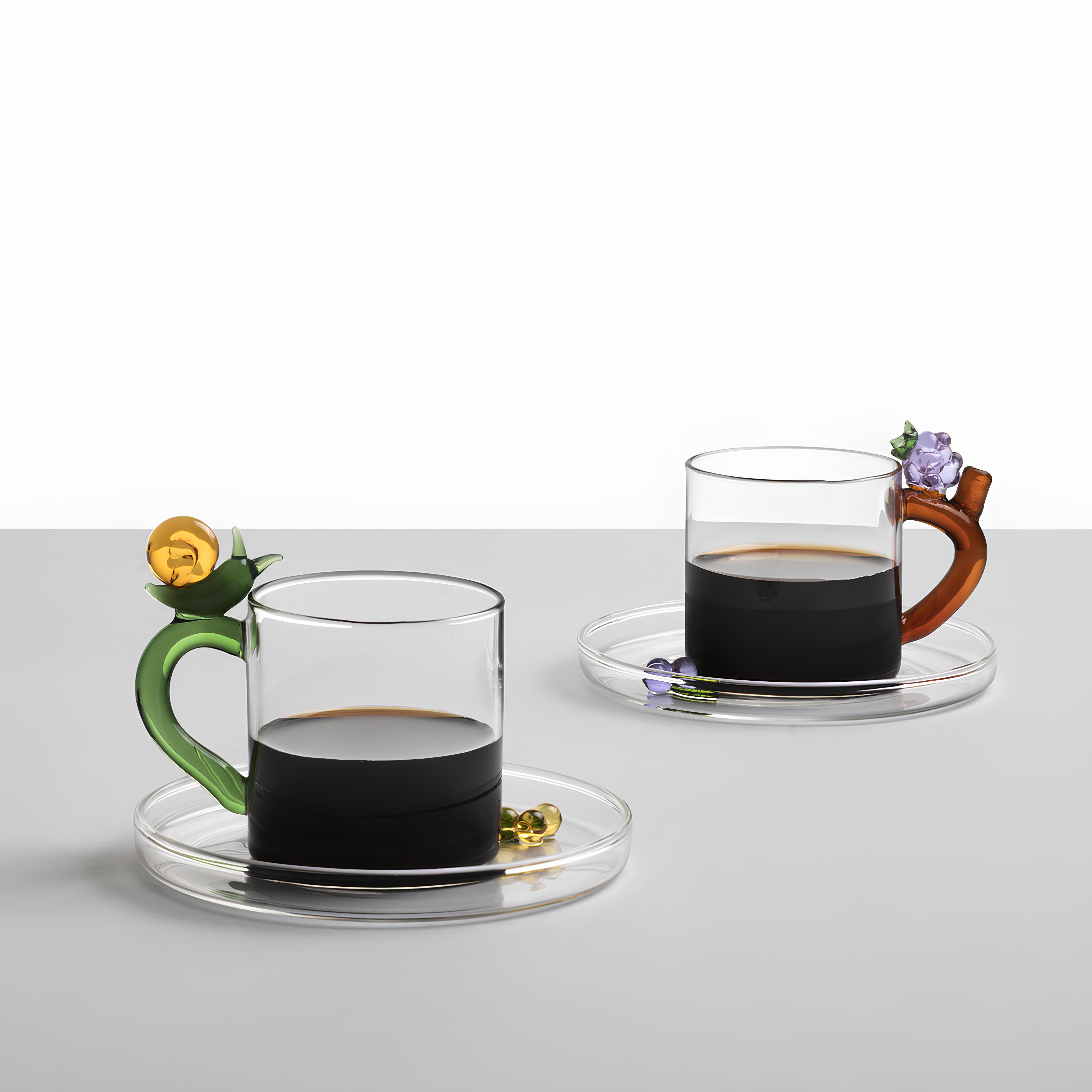 Ichendorf Milano-Böğürtlen Figürlü Cam Kahve Bardağı-Kahve Fincanı-2-Milagron.com