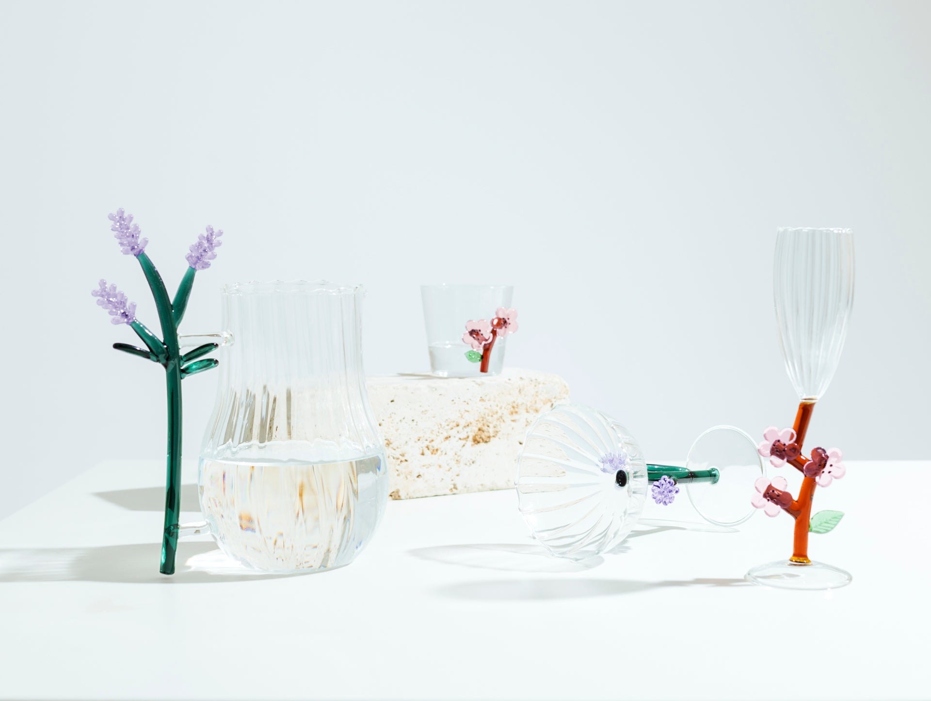 Ichendorf Milano-Botanica Lavanta Figürlü El Yapımı Cam Demlik-Çaydanlık-2-Milagron.com