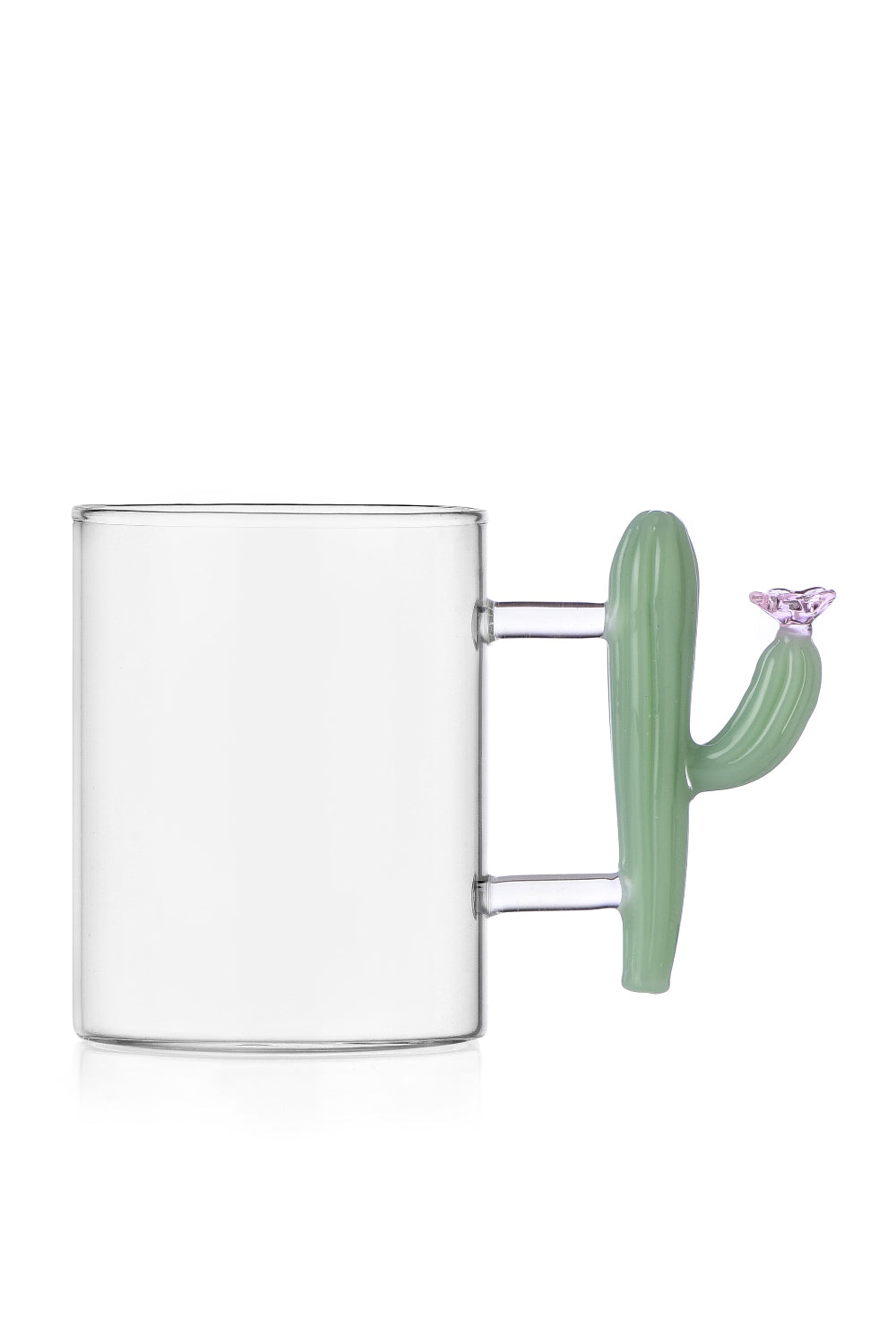 Ichendorf Milano-Desert Plants Mat Yeşil Kaktüs Figürlü Cam Kupa-Kupa Bardak-1-Milagron.com