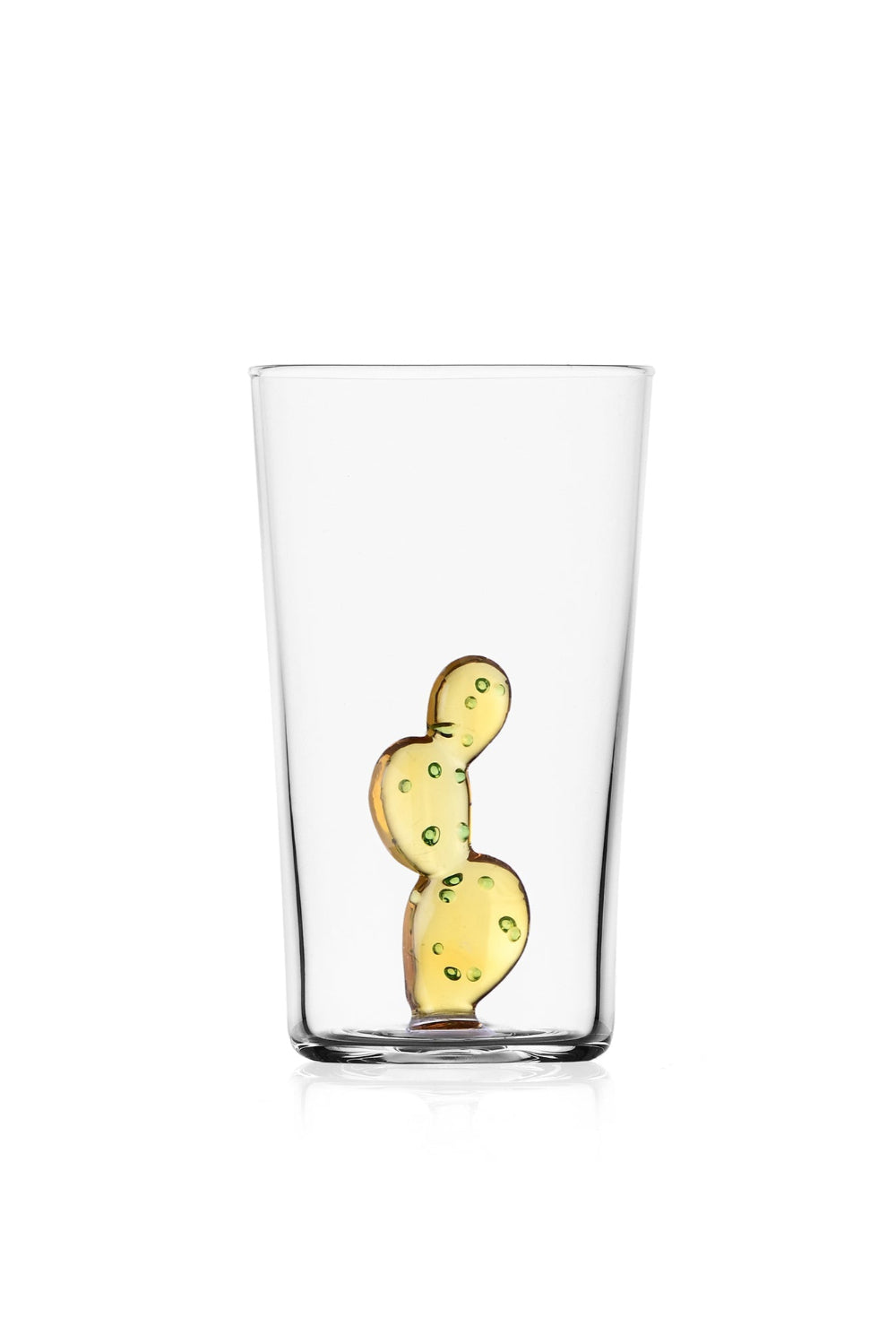 Ichendorf Milano-Desert Plants Sarı Kaktüs Figürlü Cam Meşrubat Bardağı-Bardak-1-Milagron.com
