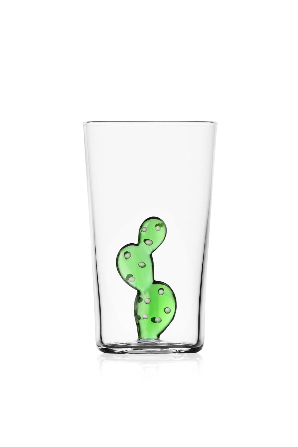 Ichendorf Milano-Desert Plants Yeşil Kaktüs Figürlü Cam Meşrubat Bardağı-Bardak-1-Milagron.com