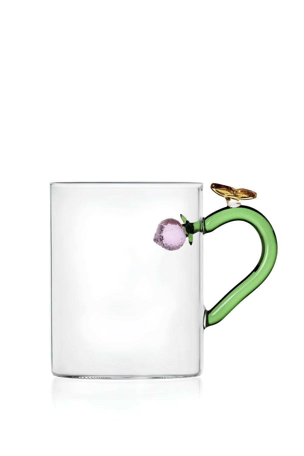 Ichendorf Milano-Fruits & Flowers Kelebek Figürlü Cam Kupa-Kupa Bardak-1-Milagron.com