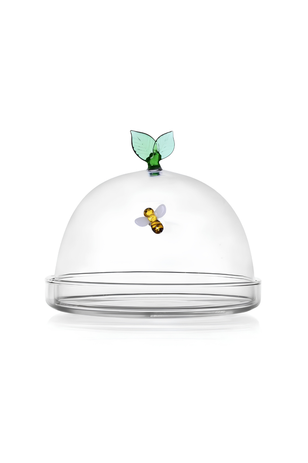 Ichendorf Milano-Garden Picnic Arı Ve Yaprak Figürlü Cam Saklama Kabı-Saklama Kabı-1-Milagron.com