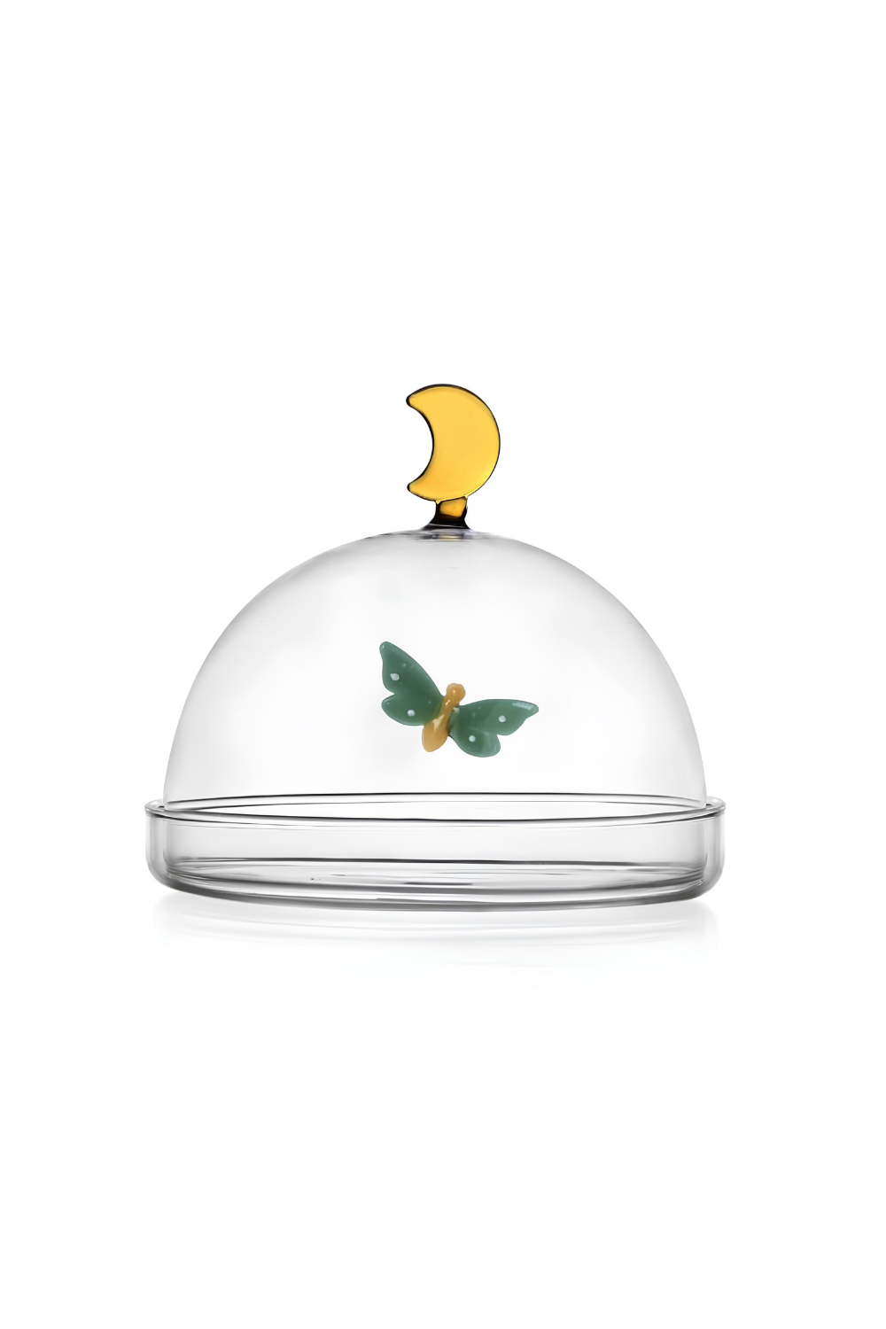 Ichendorf Milano-Garden Picnic Kelebek Ve Ay Figürlü Cam Saklama Kabı-Saklama Kabı-1-Milagron.com