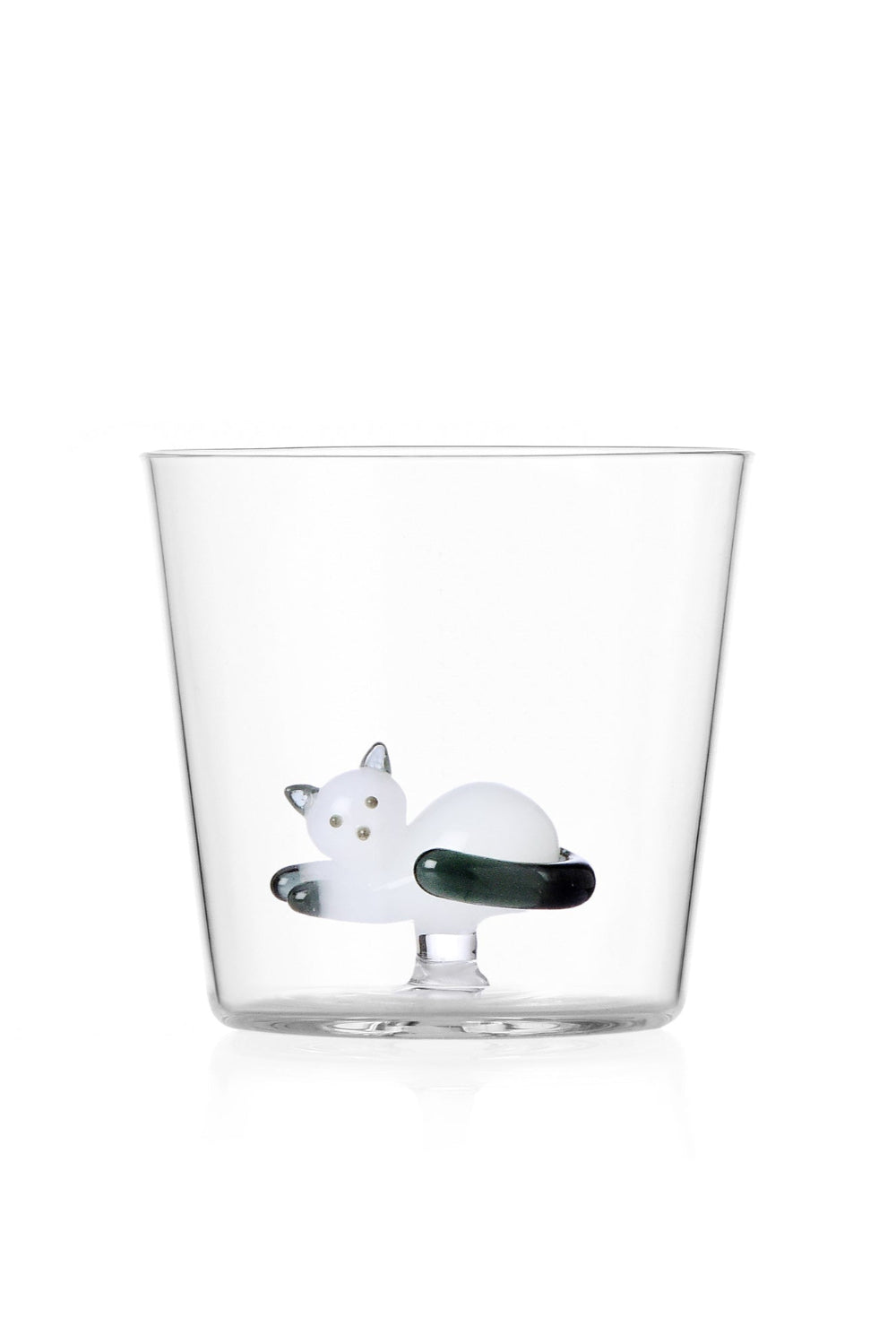 Ichendorf Milano-Kedi Figürlü Cam Su Bardağı No:2-Bardak-1-Milagron.com