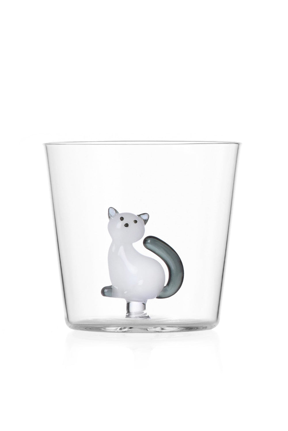 Ichendorf Milano-Kedi Figürlü Cam Su Bardağı No:4-Bardak-1-Milagron.com