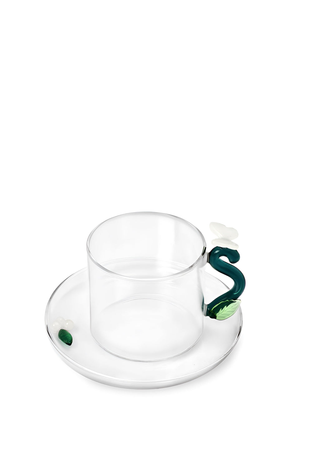 Ichendorf Milano-Kelebek Figürlü Borosilikat Cam Çay Fincanı-Çay Fincanı-1-Milagron.com