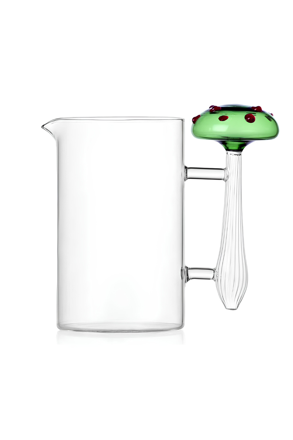 Ichendorf Milano-Kırmızı Noktalı Yeşil Mantar Figürlü Cam Sürahi-Sürahi-1-Milagron.com