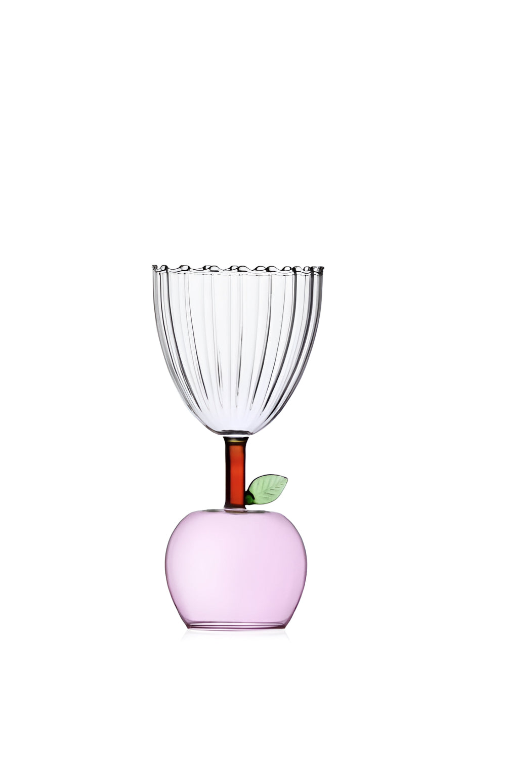 Ichendorf Milano-Pembe Elma Tabanlı Cam Kadeh-Kadeh-1-Milagron.com