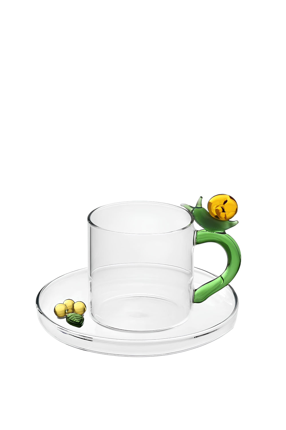 Ichendorf Milano-Salyangoz Figürlü Cam Kahve Bardağı-Kahve Fincanı-1-Milagron.com