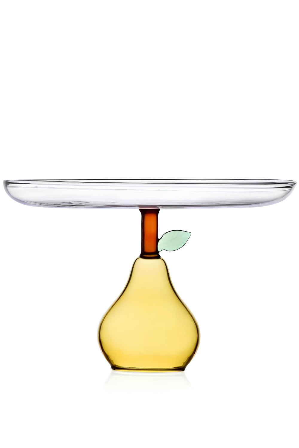 Ichendorf Milano-Sarı Armut Tabalı Cam Kek Standı-Sunum Aksesuarları-1-Milagron.com
