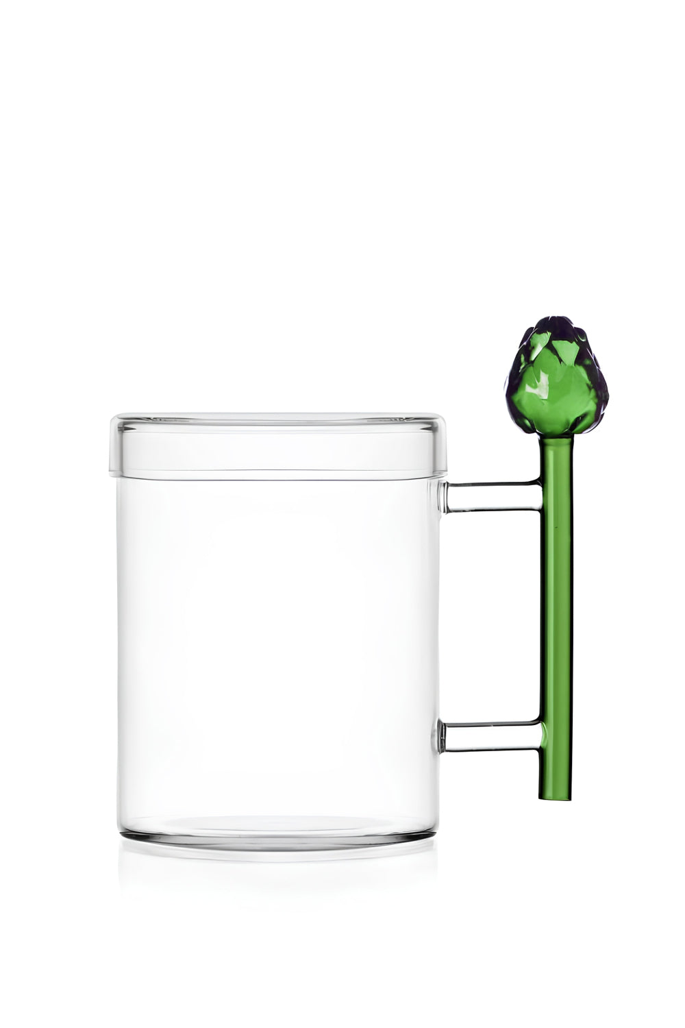 Ichendorf Milano-Vegetables Enginar Figürlü Cam Kapaklı Kupa-Kupa Bardak-1-Milagron.com