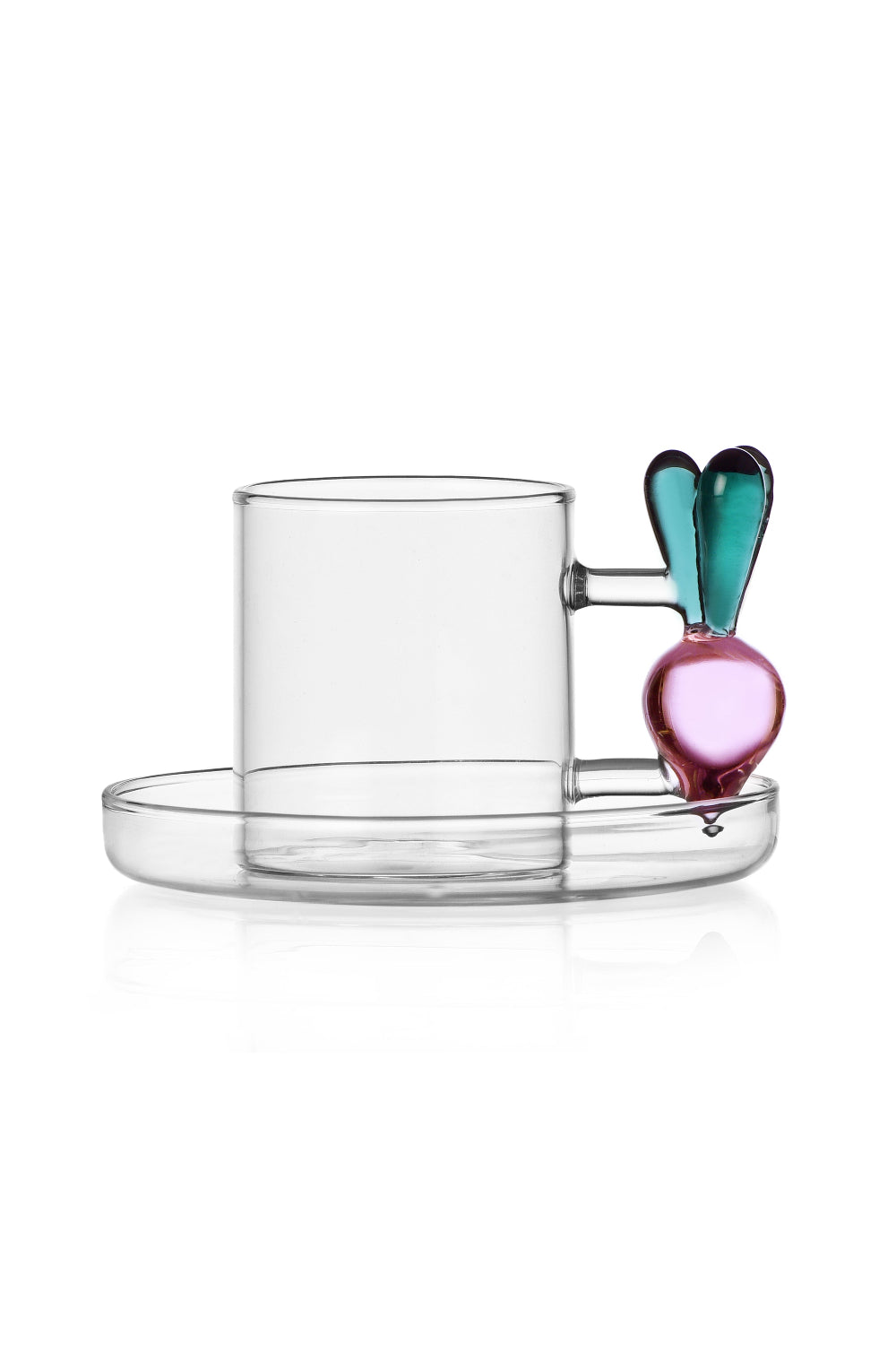 Ichendorf Milano-Vegetables Koleksiyonu Turp Figürlü Cam Kahve Fincanı-Kahve Fincanı-1-Milagron.com