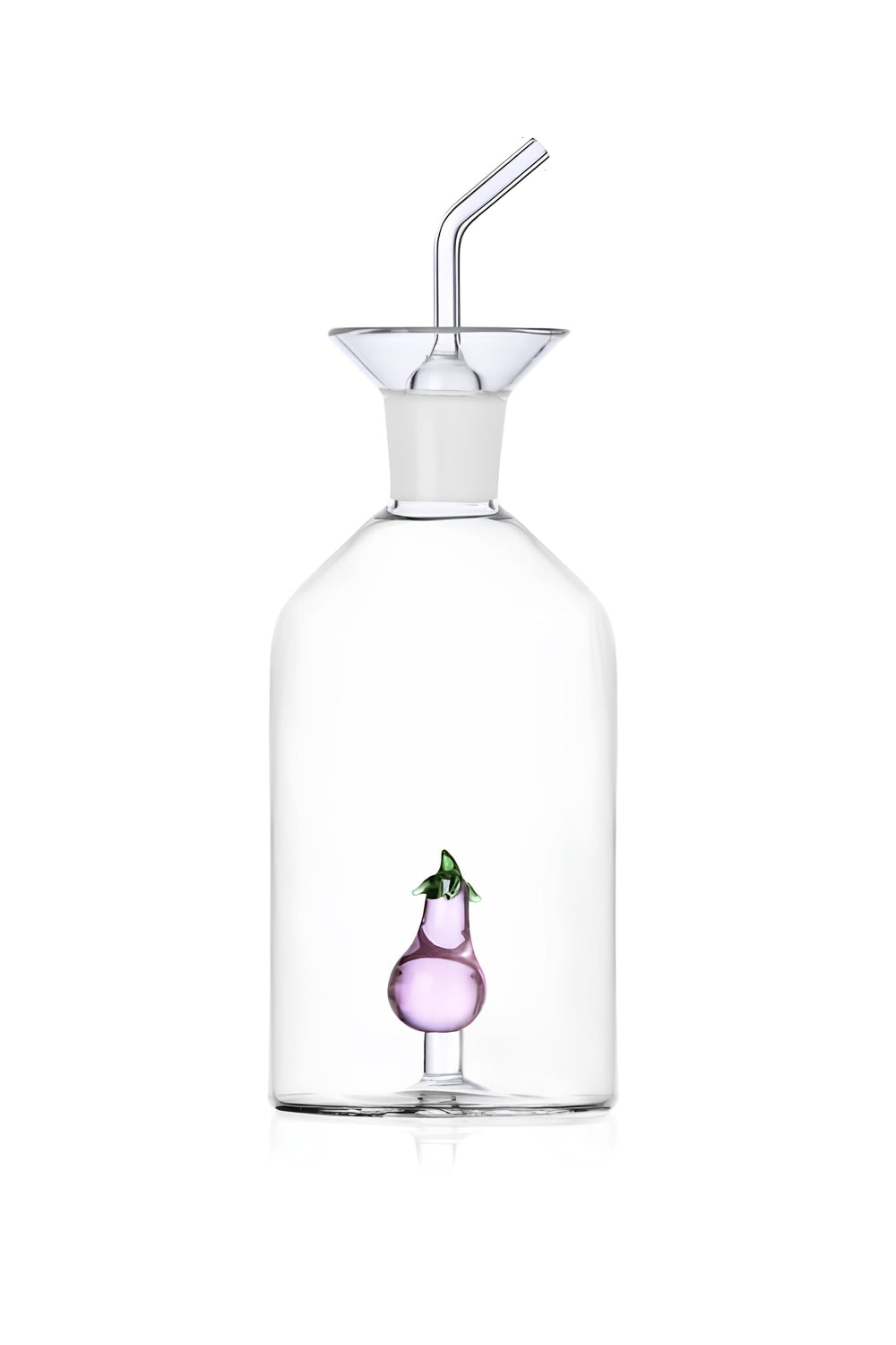 Ichendorf Milano-Vegetables Patlican Figürlü Cam Yağ Şişesi 35cl-Yağ Şişesi-1-Milagron.com