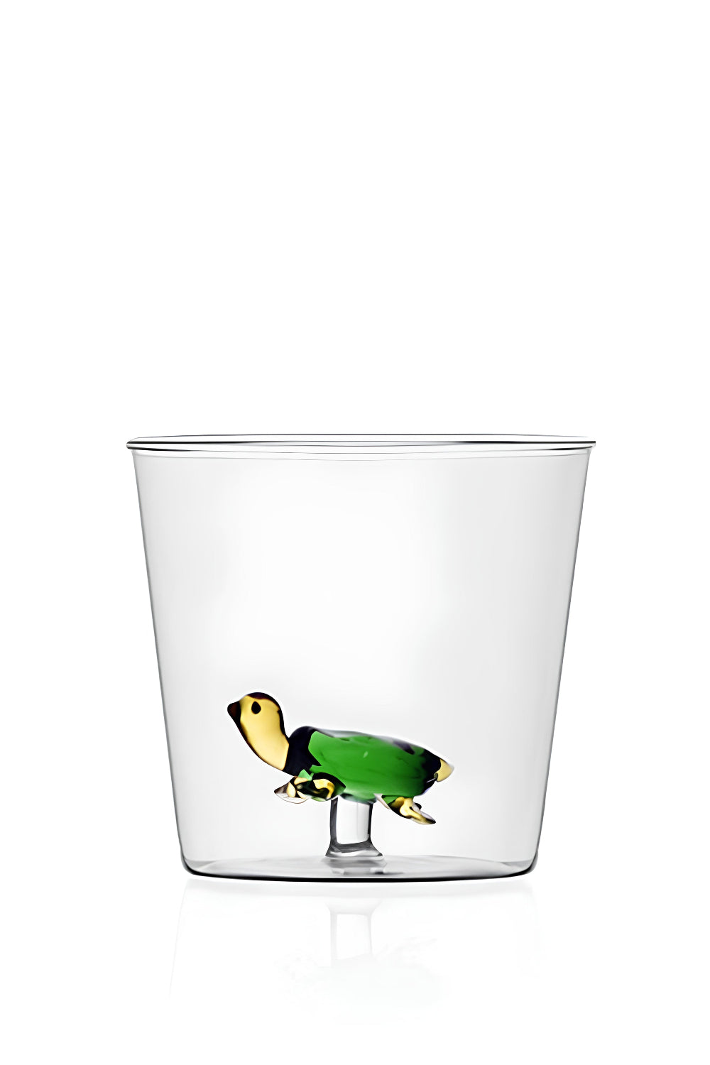 Ichendorf Milano-Yeşil Kaplumbağa Figürlü Cam Su Bardağı-Bardak-1-Milagron.com