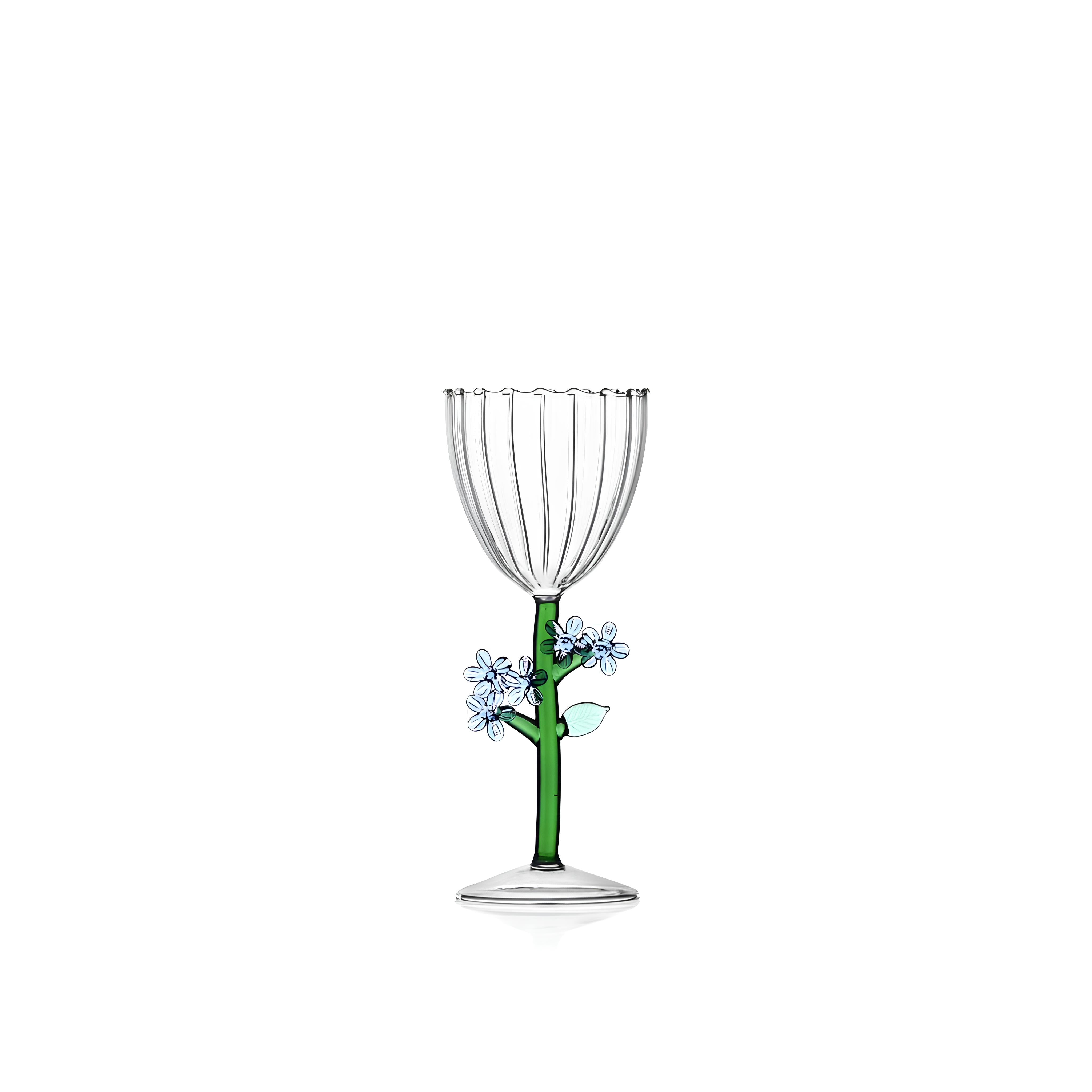 Ichendorf Milano-çiçek Sapı Gövdeli Cam Bardak No:1-Bardak-1-Milagron.com