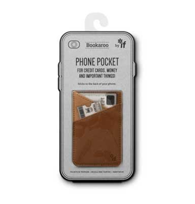 If-If Bookaroo Phone Pocket Telefon Kartlığı Brown -Kitap Ayracı-1-Milagron.com