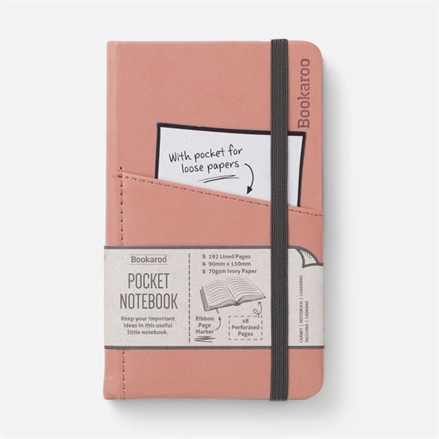 If-If Bookaroo Pocket (A6) Notebook Journal çizgili Defter Blush-Çizgili-1-Milagron.com