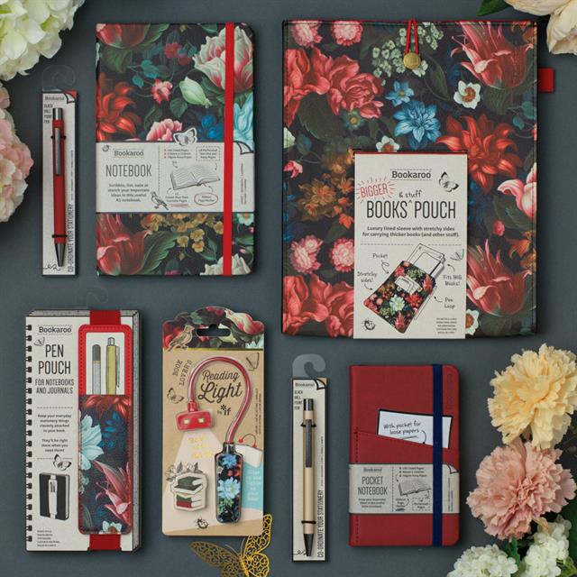 If-If Bookaroo A5 Notebook Journal çizgili Defter Dark Floral-Çizgili-2-Milagron.com