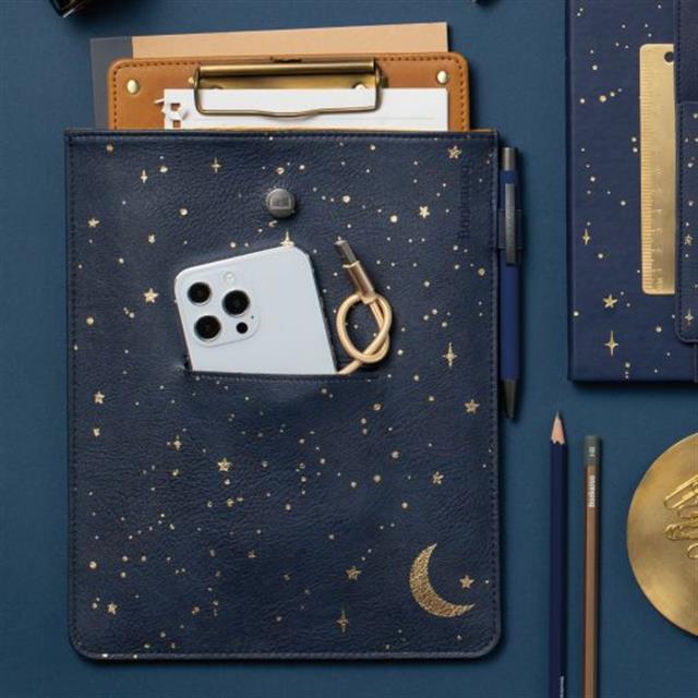 If-If Bookaroo Books & Stuff Pouch Kitap&Defter Kılıfı Moon & Stars-Defter-3-Milagron.com