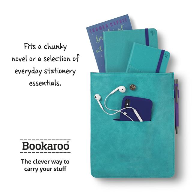 If-If Bookaroo Books & Stuff Pouch Kitap&Defter Kılıfı Turquoise-Defter-2-Milagron.com