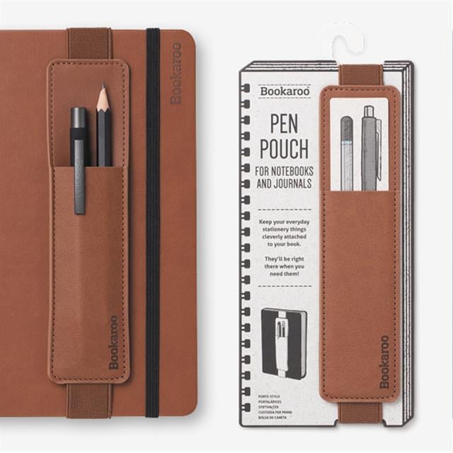 If-İf Bookaroo Pen Pouch Defter üstü Kalemlik Brown Kahverengi-Kitap Ayracı-4-Milagron.com