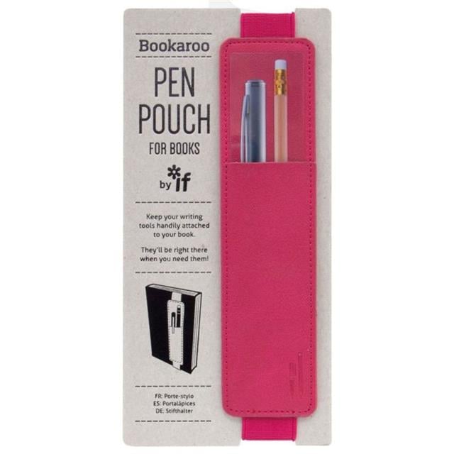 If-İf Bookaroo Pen Pouch Defter üstü Kalemlik Pink Pembe-Kitap Ayracı-1-Milagron.com