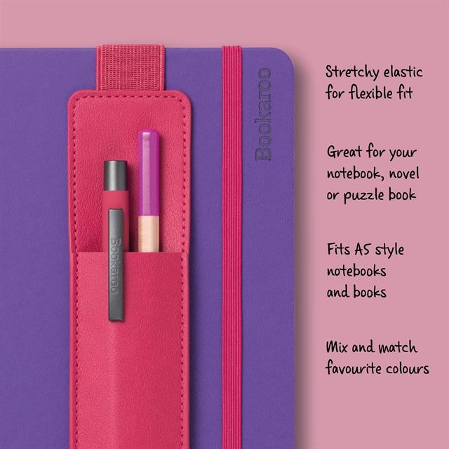 If-İf Bookaroo Pen Pouch Defter üstü Kalemlik Pink Pembe-Kitap Ayracı-4-Milagron.com