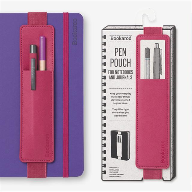 If-İf Bookaroo Pen Pouch Defter üstü Kalemlik Pink Pembe-Kitap Ayracı-5-Milagron.com