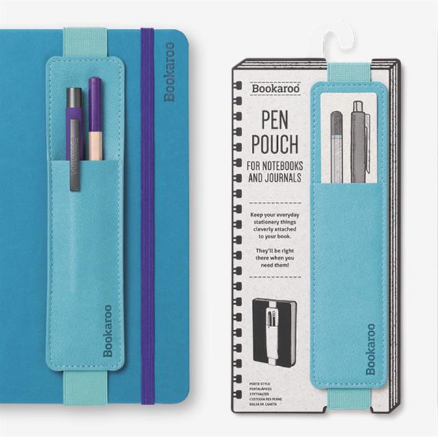 If-İf Bookaroo Pen Pouch Defter üstü Kalemlik Turquoise Turkuaz-Kitap Ayracı-2-Milagron.com