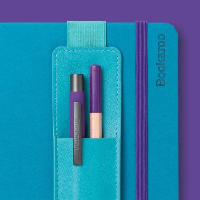 If-İf Bookaroo Pen Pouch Defter üstü Kalemlik Turquoise Turkuaz-Kitap Ayracı-3-Milagron.com