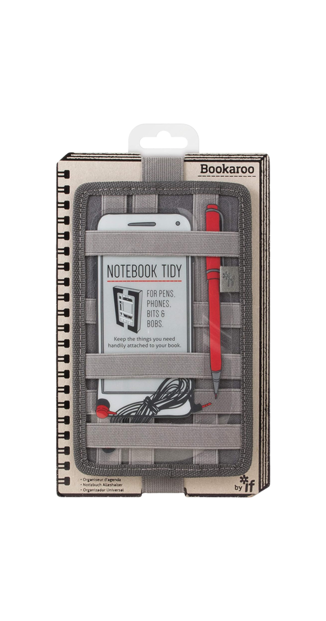 If-İf Bookaroo Pen Pouch Notebook Tidy Defter üstü Düzenleyici Charcoal Gri-Kitap Ayracı-1-Milagron.com