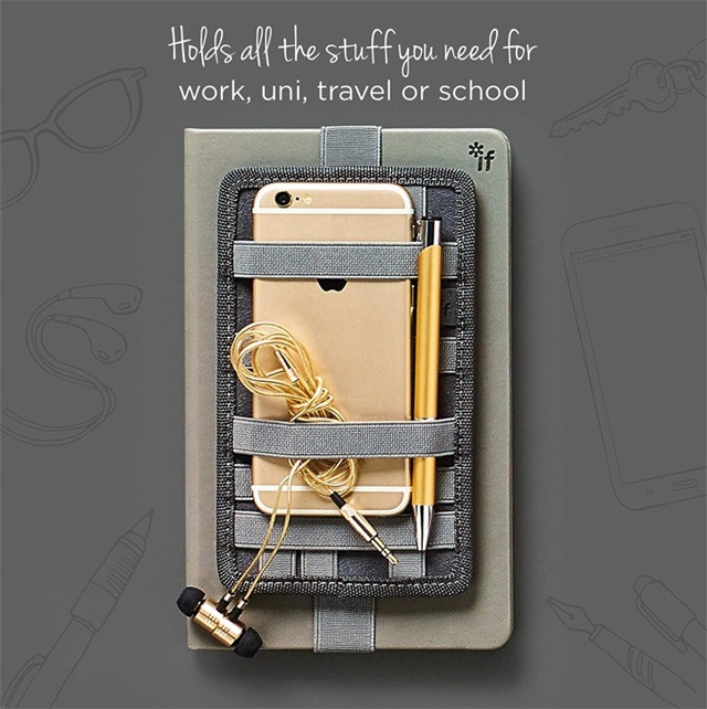 If-İf Bookaroo Pen Pouch Notebook Tidy Defter üstü Düzenleyici Charcoal Gri-Kitap Ayracı-2-Milagron.com