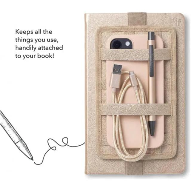 If-İf Bookaroo Pen Pouch Notebook Tidy Defter üstü Düzenleyici Gold Altın-Kitap Ayracı-2-Milagron.com