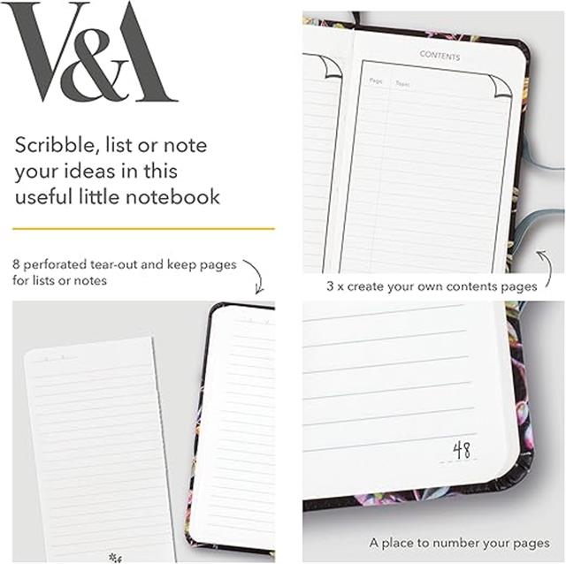 If-If Bookaroo Pocket (A6) Notebook Journal çizgili Defter Morris Tulip & Willow-Defter-3-Milagron.com