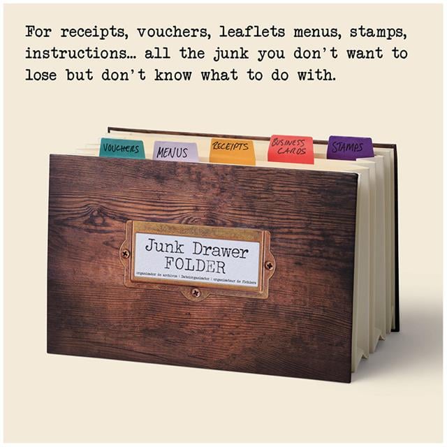 If-If Journals For Life Junk Drawer Folder Efemera Dosyası-Çizgili-4-Milagron.com