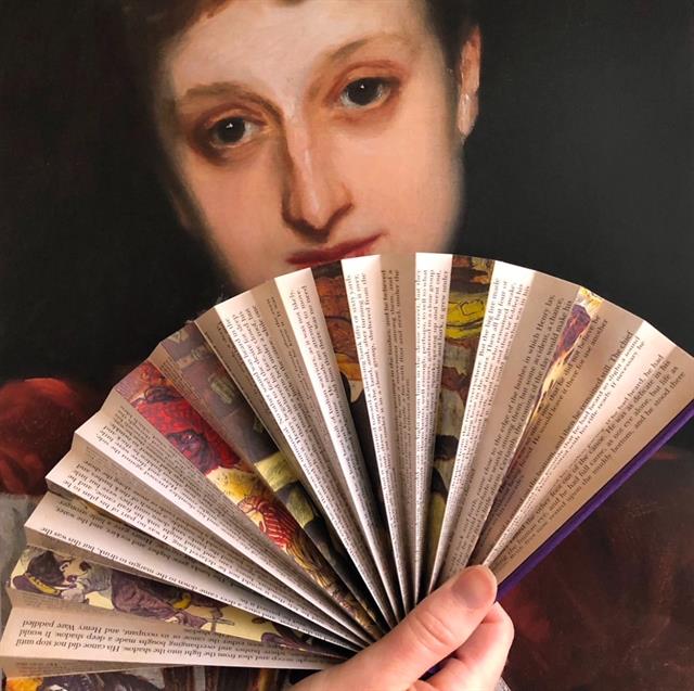 If-İf Kitap şeklinde Yelpaze Botanical-Kitap Ayracı-1-Milagron.com