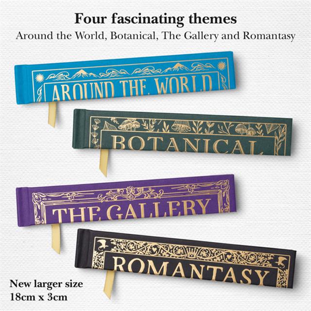 If-İf Kitap şeklinde Yelpaze Botanical-Kitap Ayracı-2-Milagron.com