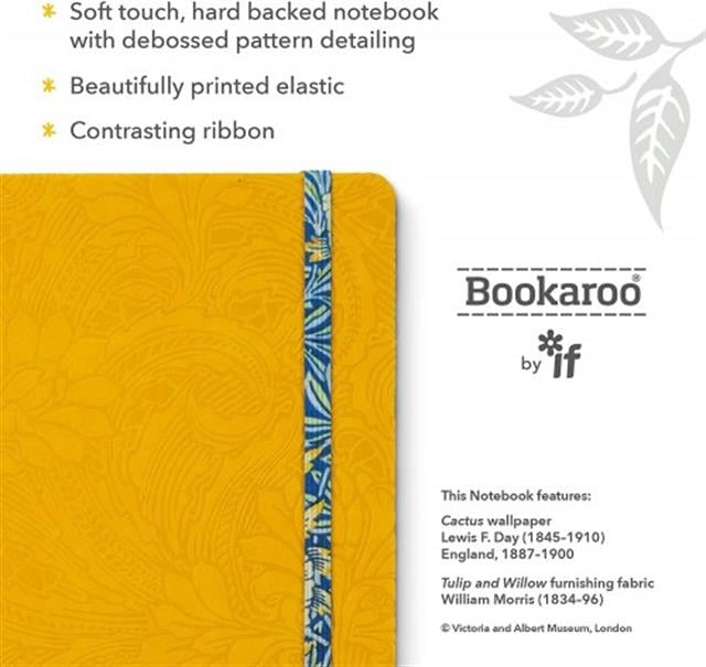 If-If V & A Bookaroo A5 Harry Potter Morris Tulip & Willow çizgili Defter-Defter-3-Milagron.com