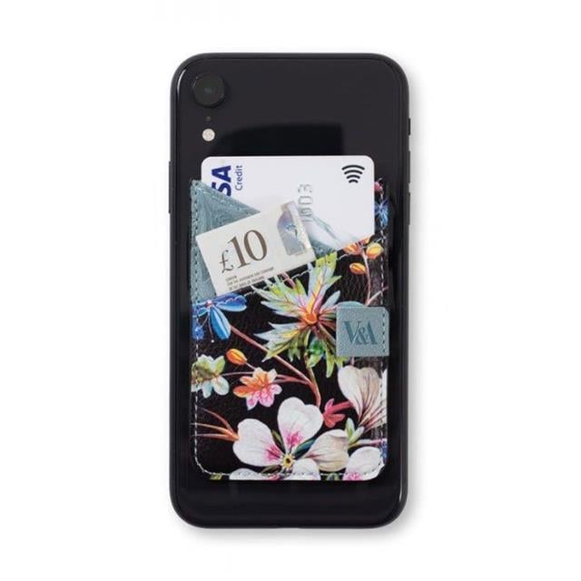 If-If V&A Bookaroo Phone Pocket Telefon Kartlığı Kilburn Black Floral-Kitap Ayracı-2-Milagron.com