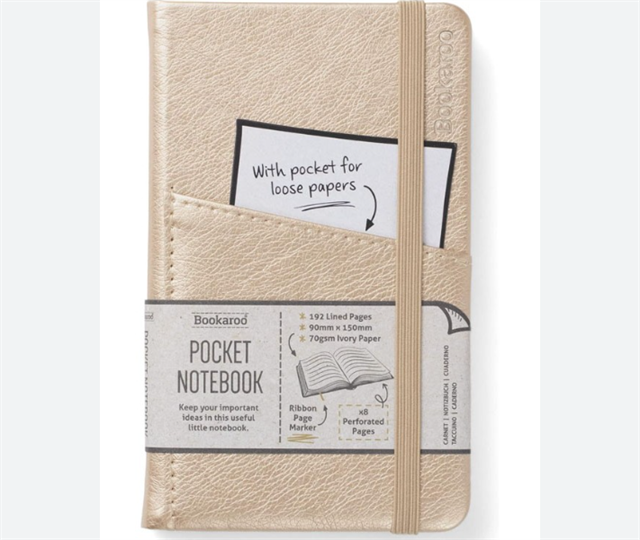 If-If V & A Bookaroo Journal Pocket A6 çizgili Defter Gold-Çizgili-1-Milagron.com