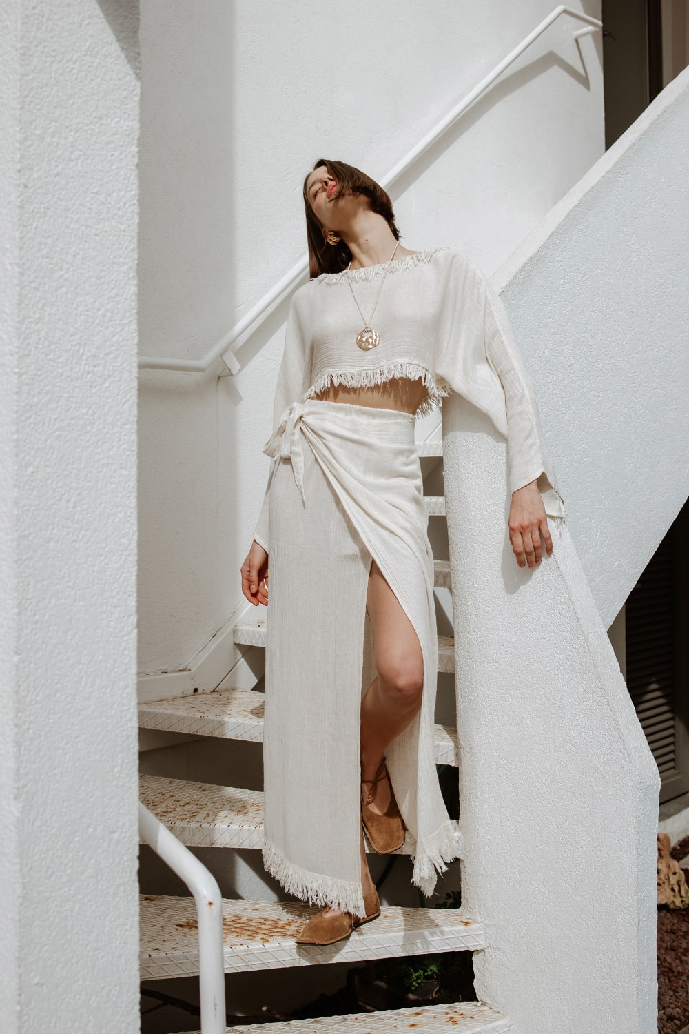 İkikız-Bürümcük Etek Takım-Alt - Üst Takım-4-Milagron.com